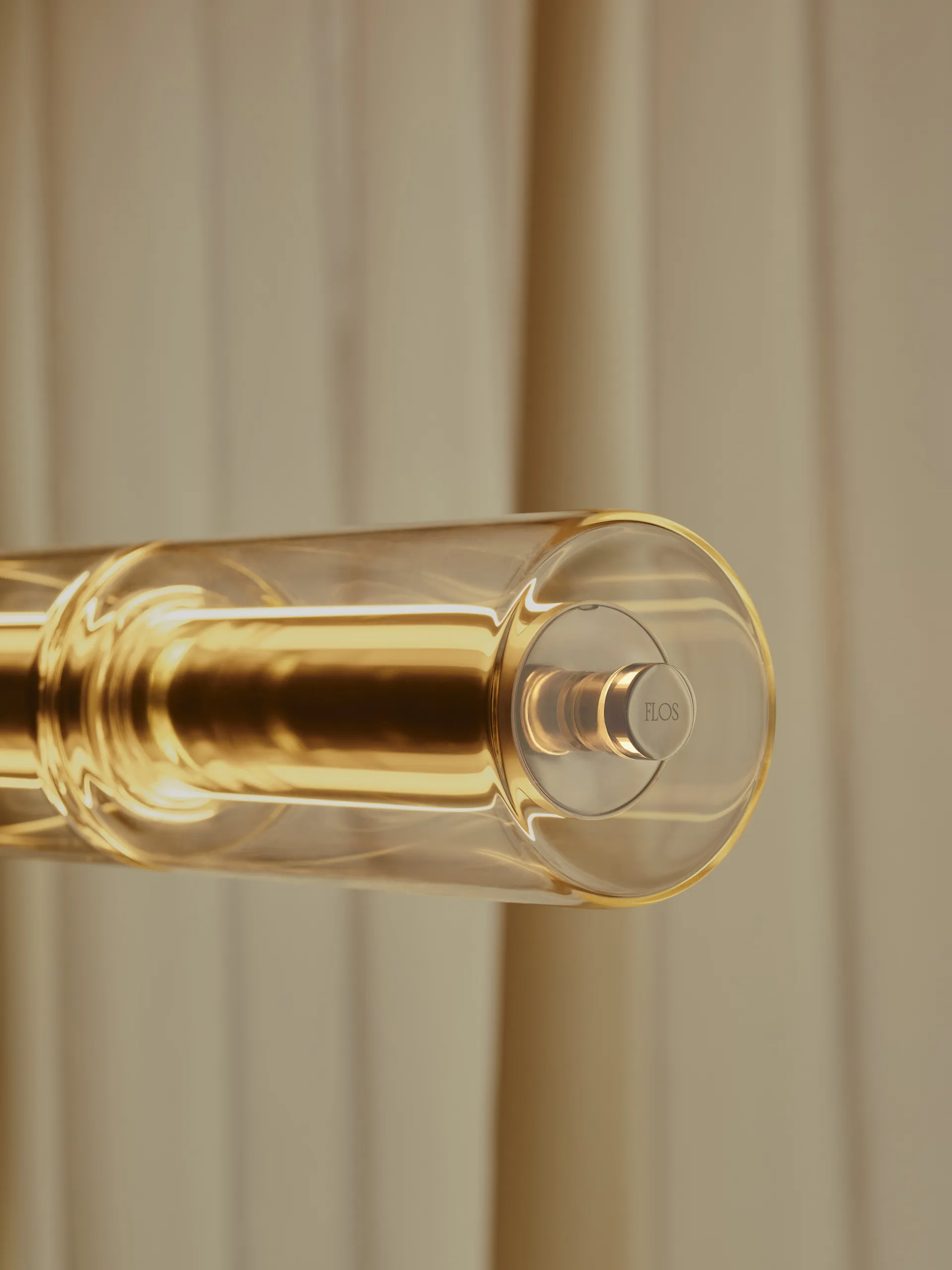 Suspension Luce Cilindrica S1 165,6 cm, Glass Flos