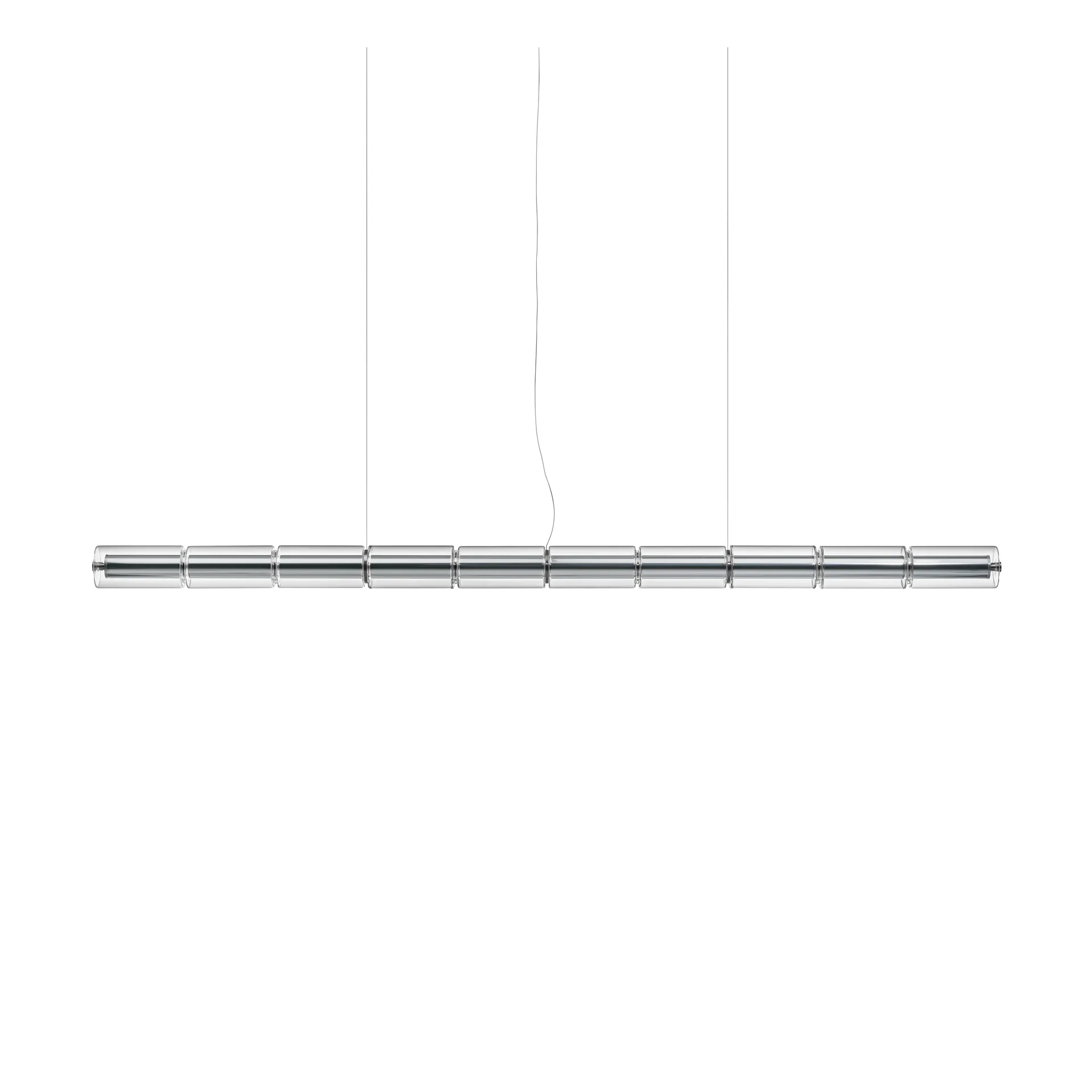 Suspension Luce Cilindrica S2 207,2 cm, Glass Flos