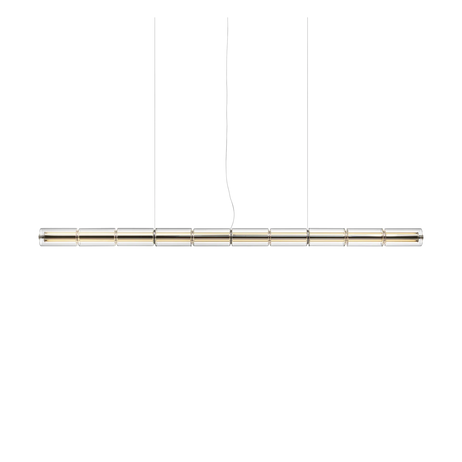 Suspension Luce Cilindrica S2 207,2 cm, Glass Flos