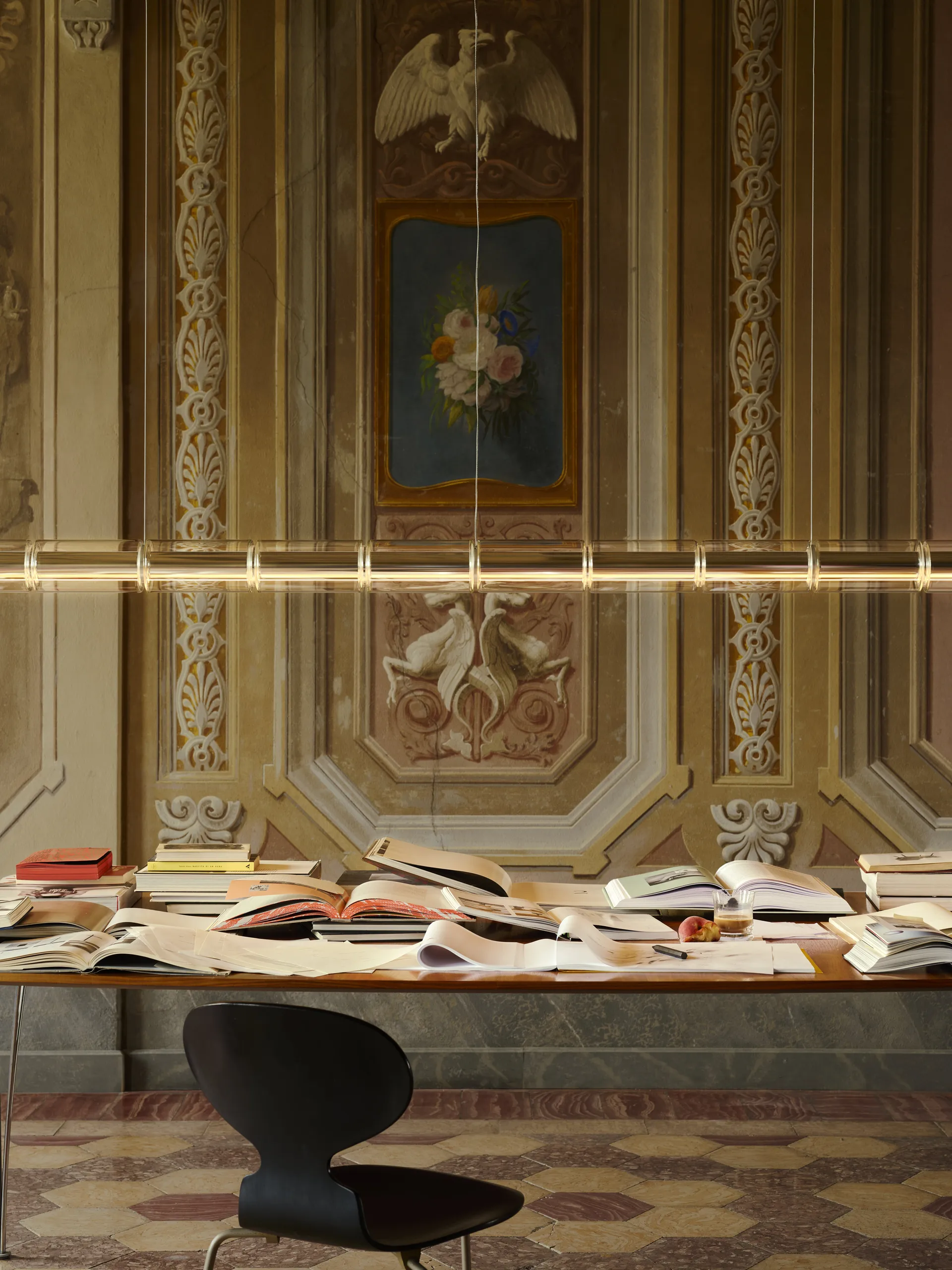 Suspension Luce Cilindrica S2 207,2 cm, Glass Flos