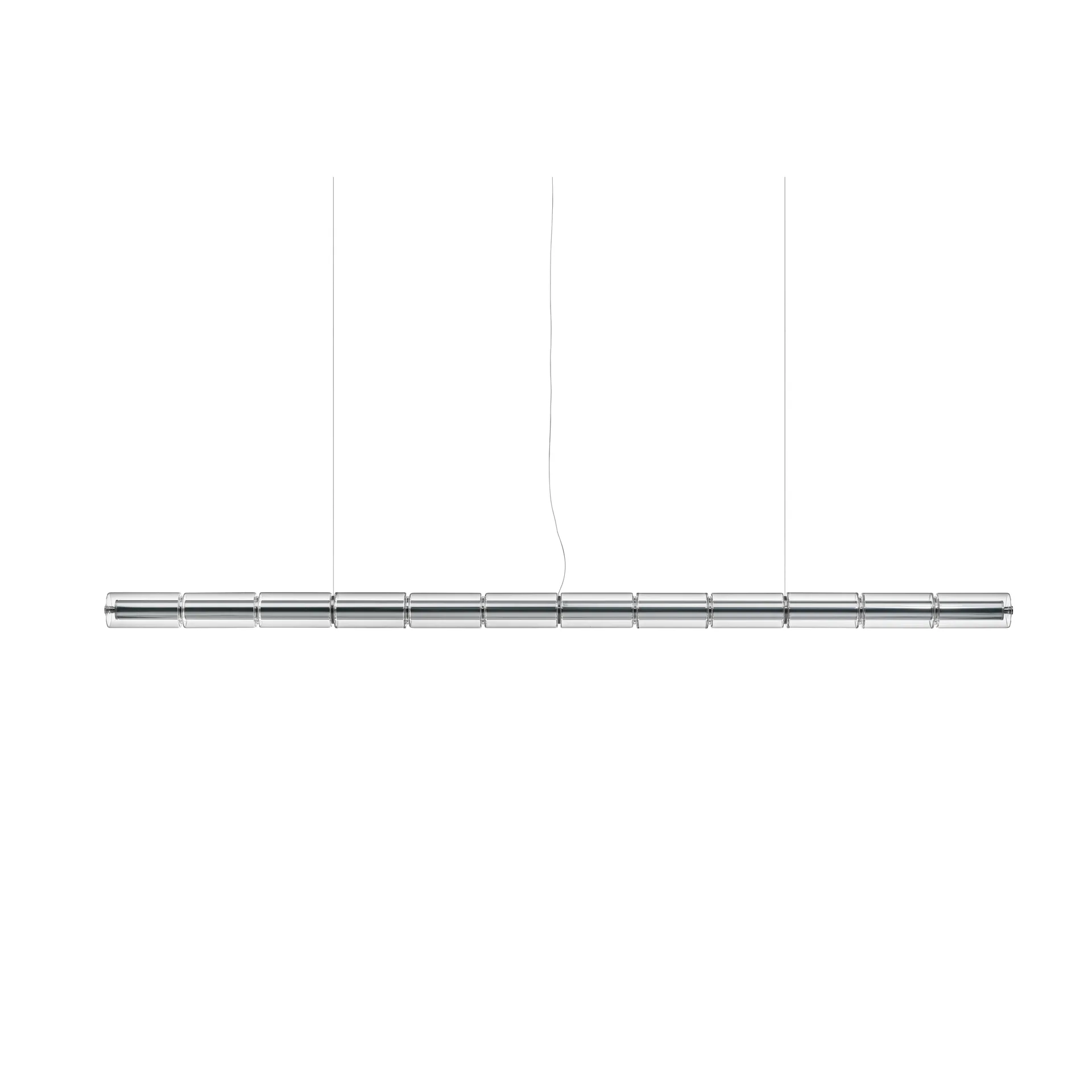 Suspension Luce Cilindrica S3 248,8 cm, Glass Flos