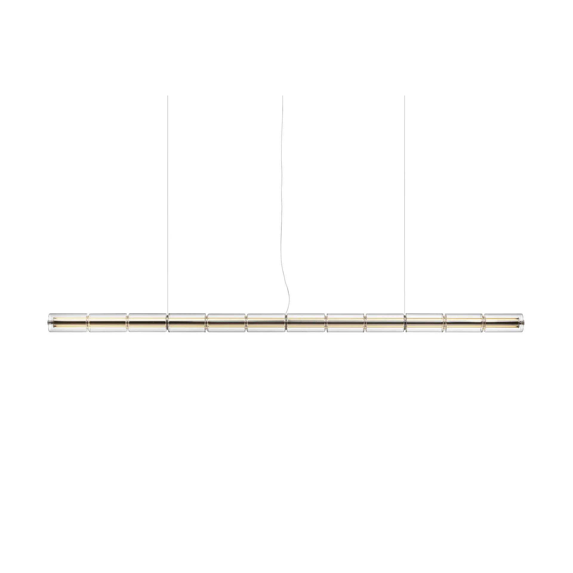 Suspension Luce Cilindrica S3 248,8 cm, Glass Flos