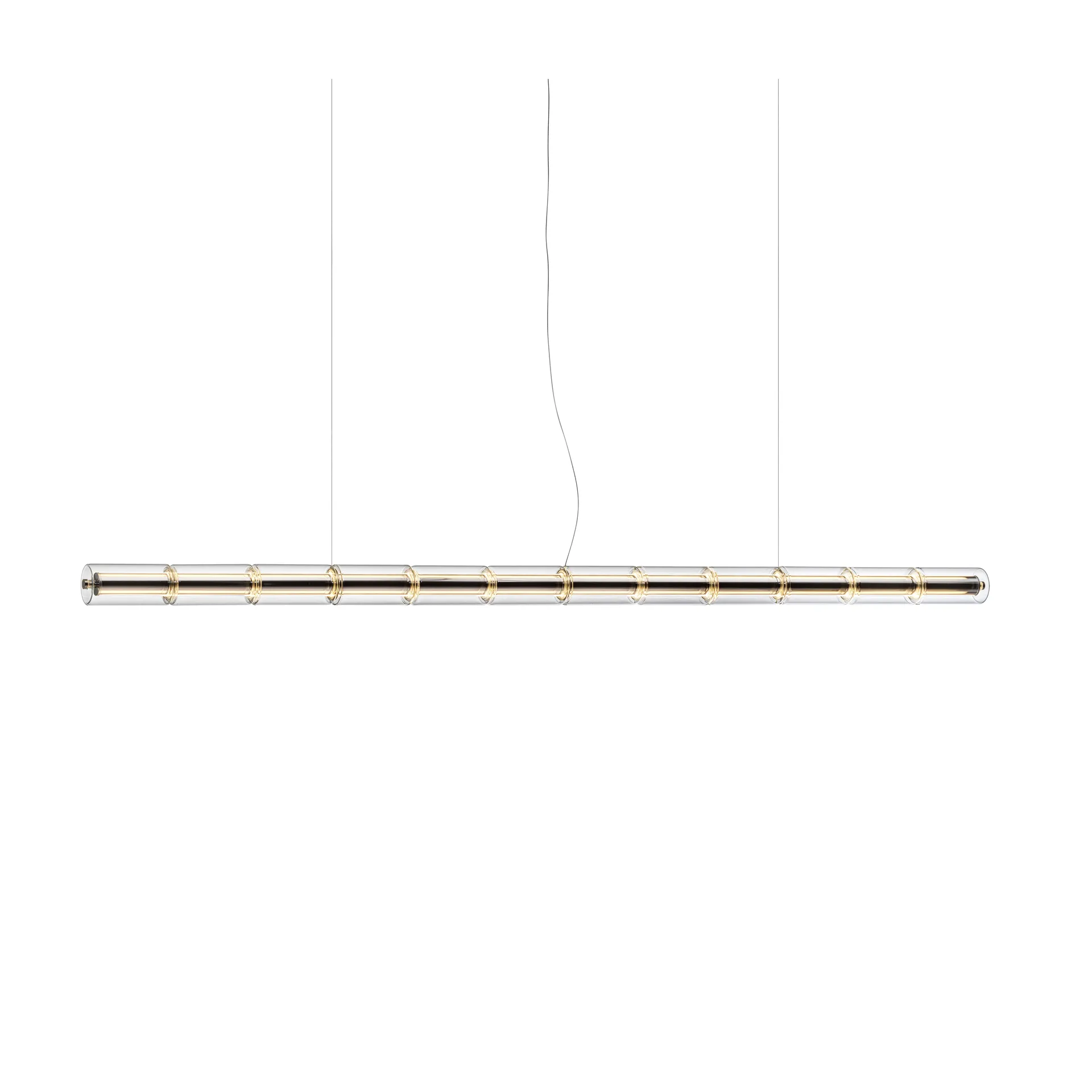 Suspension Luce Cilindrica S3 248,8 cm, Glass Flos
