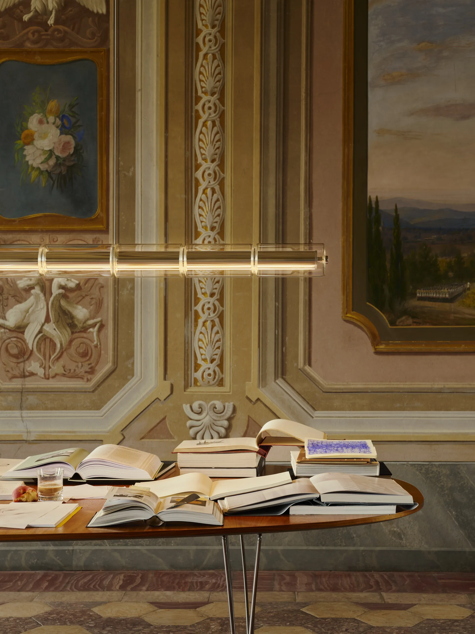 Suspension Luce Cilindrica S3 248,8 cm, Glass Flos