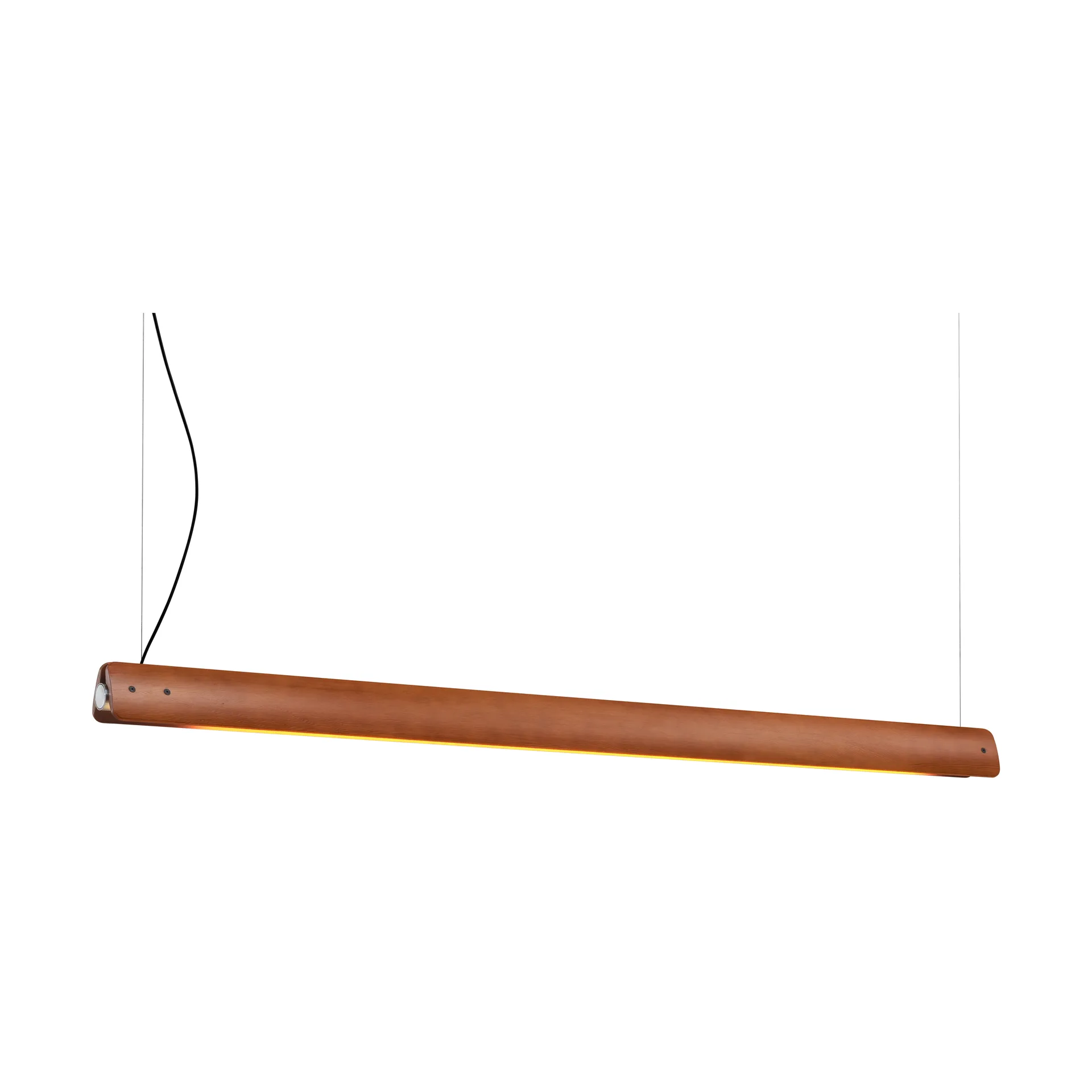 Suspension Seki-han 169,2 cm, Heat treatened ash-black metal Flos