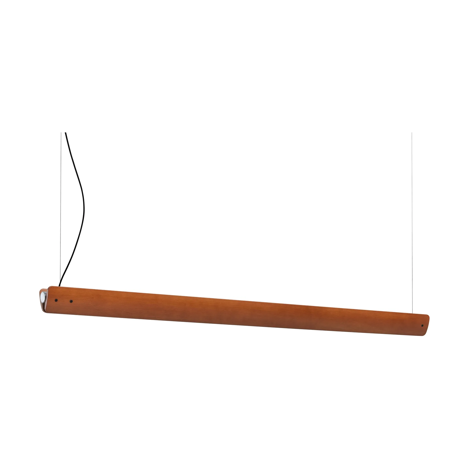 Suspension Seki-han 169,2 cm, Heat treatened ash-black metal Flos