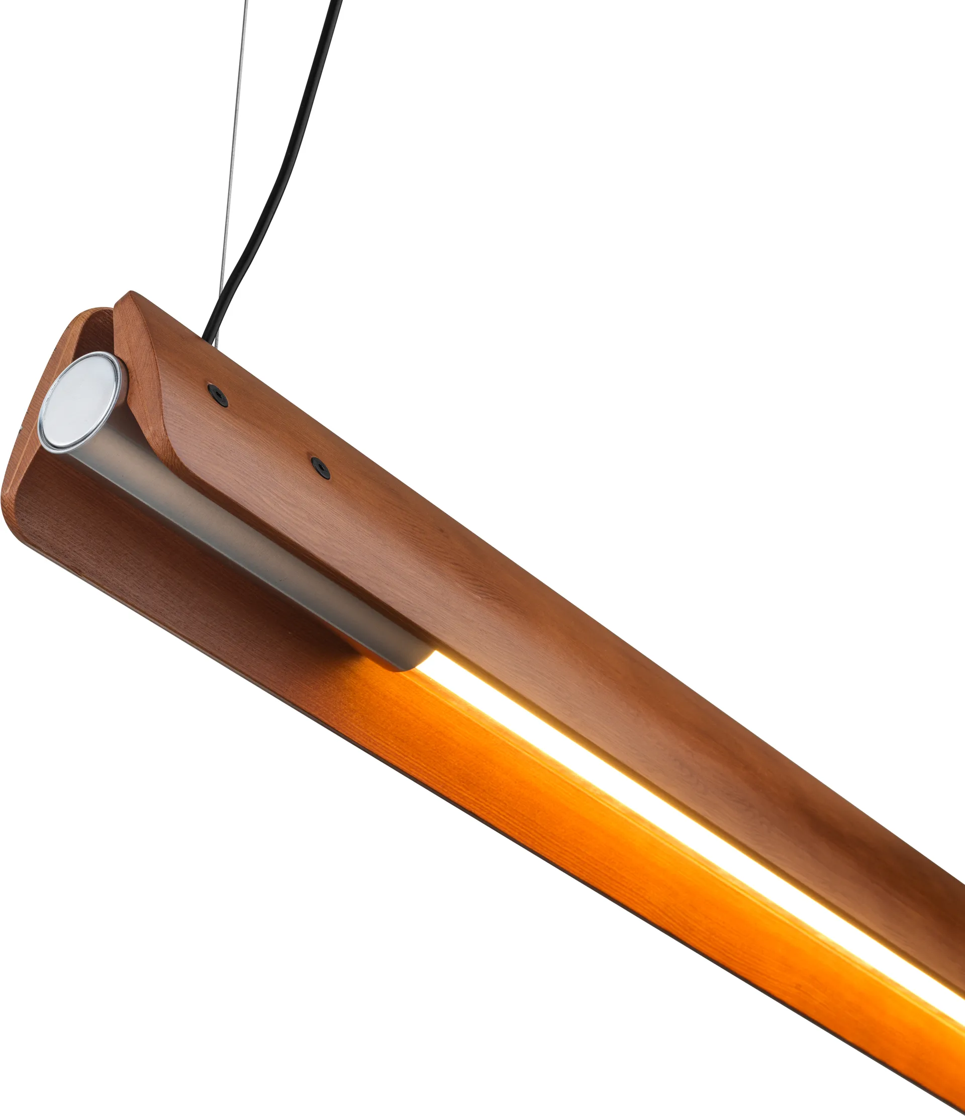 Suspension Seki-han 169,2 cm, Heat treatened ash-black metal Flos