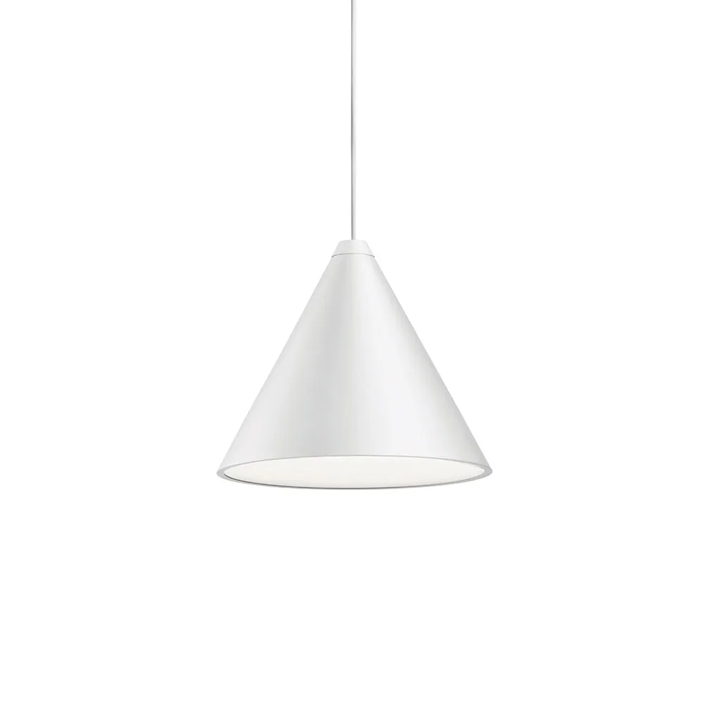 Suspension String Light Cone, Blanc, câble 12 m Flos