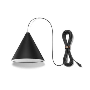 Suspension String Light Cone - Noir, câble 12 m - Flos