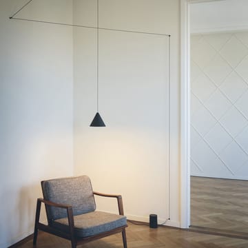 Suspension String Light Cone - Noir, câble 12 m - Flos