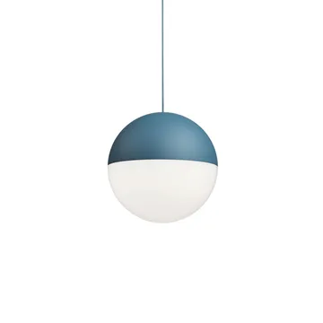 Suspension String Light Sphere - Bleu, câble 12 m - Flos