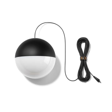 Suspension String Light Sphere - Noir, câble 12 m - Flos