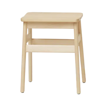 Angle Standard tabouret rond 45 cm - Hêtre, Ø32x46 cm - Form & Refine