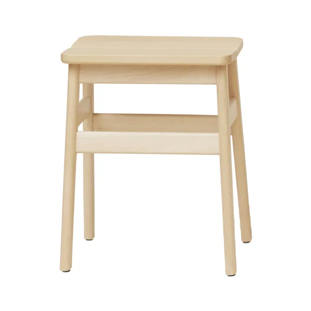 Angle Standard tabouret rond 45 cm - Hêtre, Ø32x46 cm - Form & Refine
