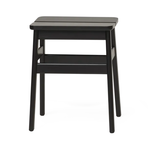 Angle Standard tabouret rond 45 cm - Noir, Ø32x46 cm - Form & Refine