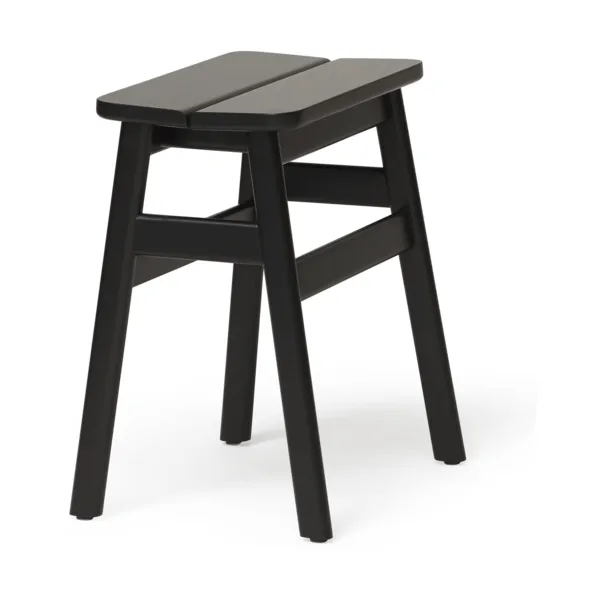Angle Standard tabouret rond 45 cm, Noir, Ø32x46 cm Form & Refine