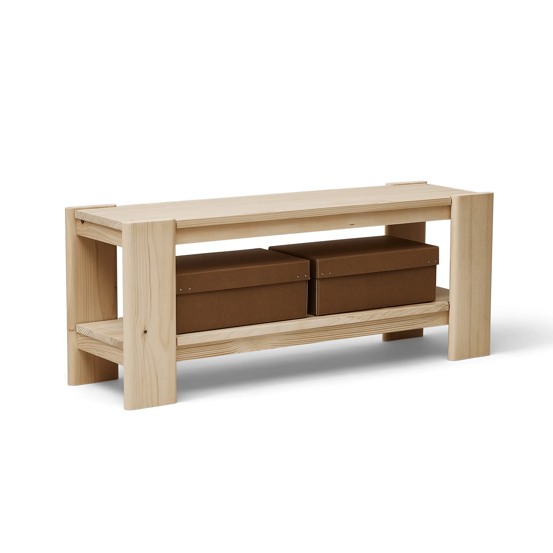 Banc Beam 112 cm, Bois de pin Form & Refine