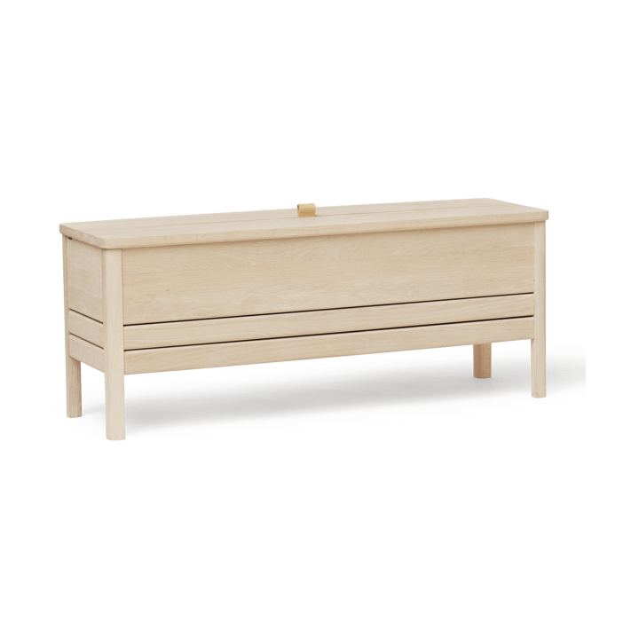 Banc de rangement A Line 111 cm, Chêne blanc Form & Refine