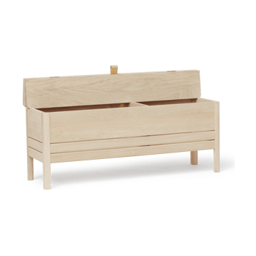 Banc de rangement A Line 111 cm - Chêne blanc - Form & Refine