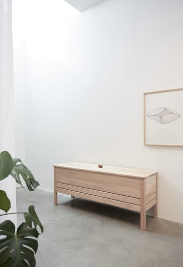 Banc de rangement A Line 111 cm - Chêne blanc - Form & Refine