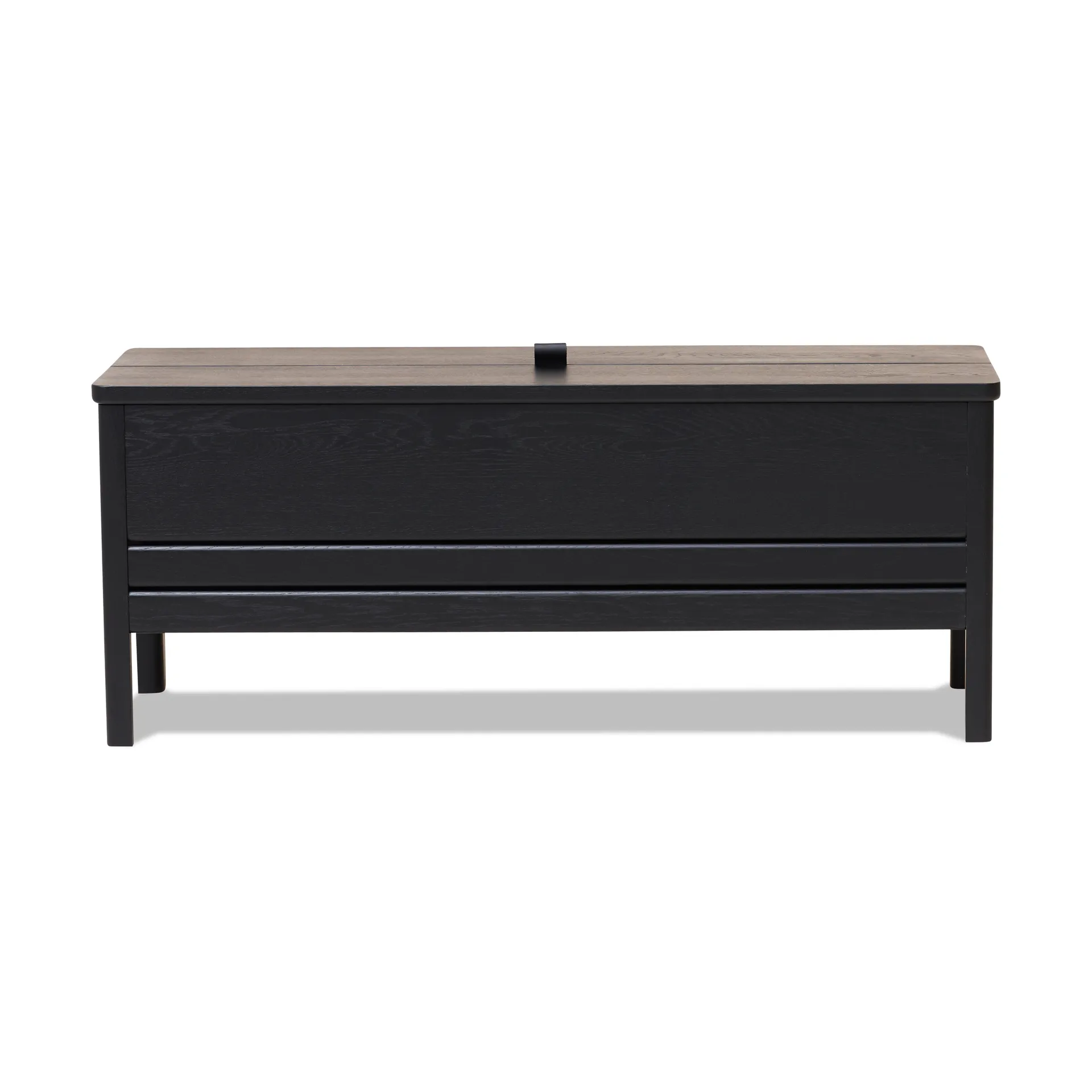 Banc de rangement A Line 111 cm, Noir Form & Refine