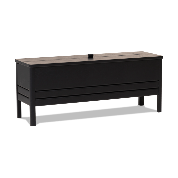 Banc de rangement A Line 111 cm, Noir Form & Refine