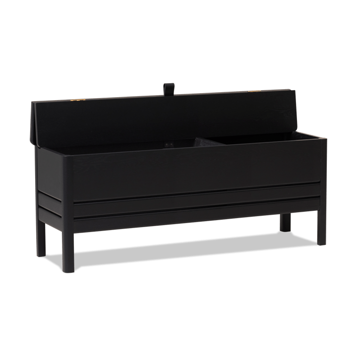 Banc de rangement A Line 111 cm, Noir Form & Refine
