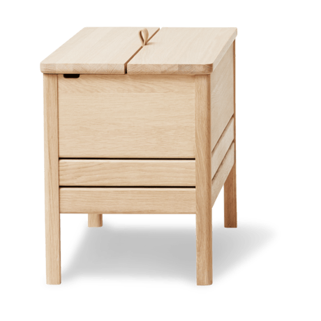 Banc de rangement A Line 68 cm, Chêne huilé Form & Refine