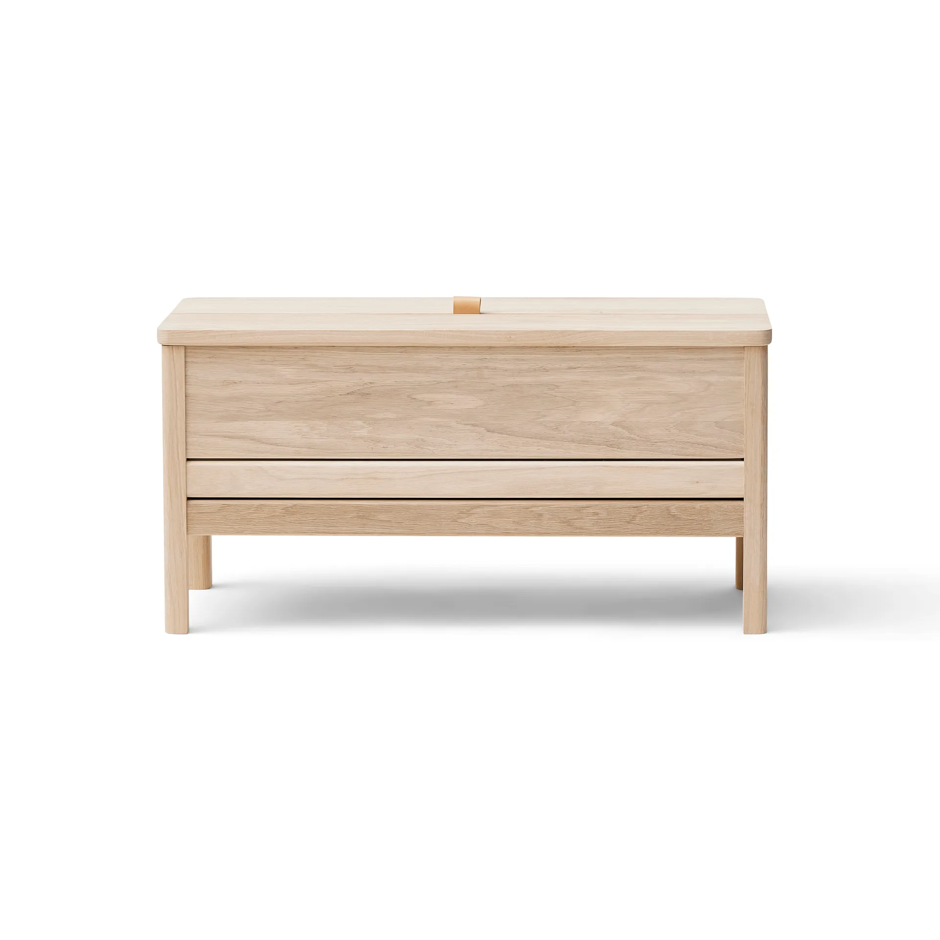 Banc de rangement A Line 90 cm, Chêne blanc Form & Refine