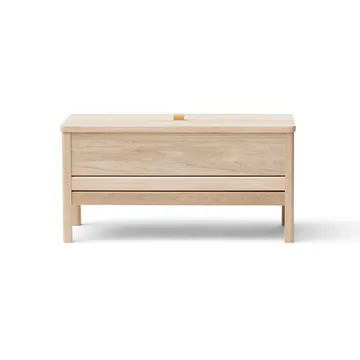 Banc de rangement A Line 90 cm - Chêne blanc - Form & Refine
