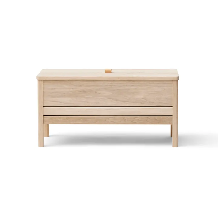 Banc de rangement A Line 90 cm - Chêne blanc - Form & Refine