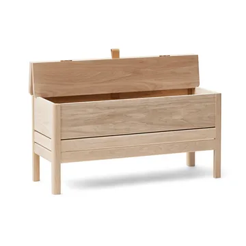 Banc de rangement A Line 90 cm - Chêne blanc - Form & Refine