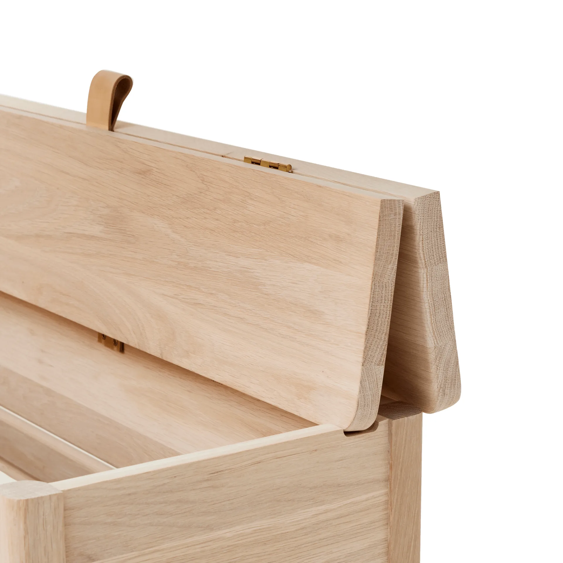 Banc de rangement A Line 90 cm, Chêne blanc Form & Refine