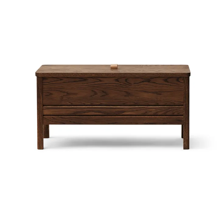 Banc de rangement A Line 90 cm - Chêne fumé - Form & Refine