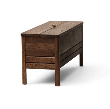 Banc de rangement A Line 90 cm - Chêne fumé - Form & Refine