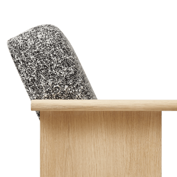Chaise de salon Block   - Chêne blanc Zero 0004 - Form & Refine