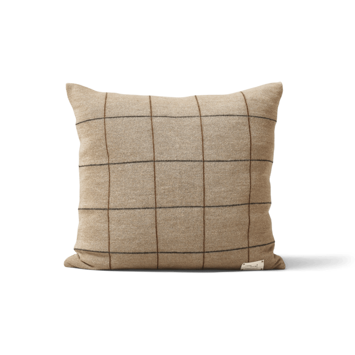 Coussin Aymara 52x52 cm   - New carré marron - Form & Refine