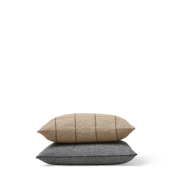 Coussin Aymara 52x52 cm   - New carré marron - Form & Refine