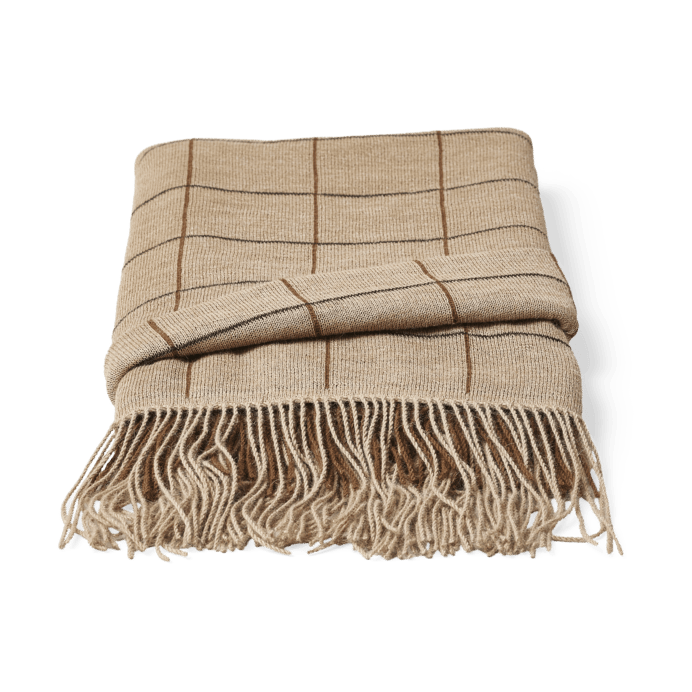 Couverture Aymara 130x190 cm, New carré marron Form & Refine