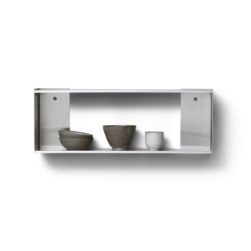 Étagère de rangement Taper 70x25 cm, Acier inoxydable Form & Refine