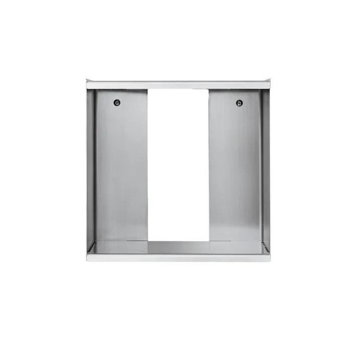 Étagère murale Cube Box Taper - Acier inoxydable, 34x35 cm - Form & Refine