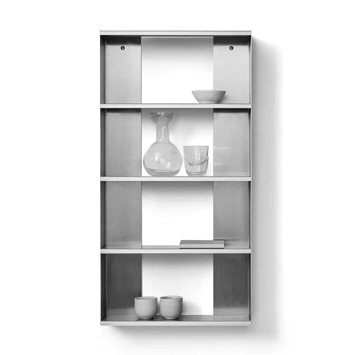 Étagère murale Taper - Acier inoxydable, 50x98 cm - Form & Refine