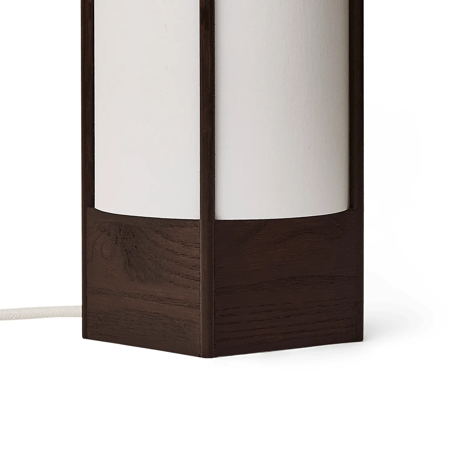 Lampe de table Andon, Frêne brun foncé, 32 cm Form & Refine