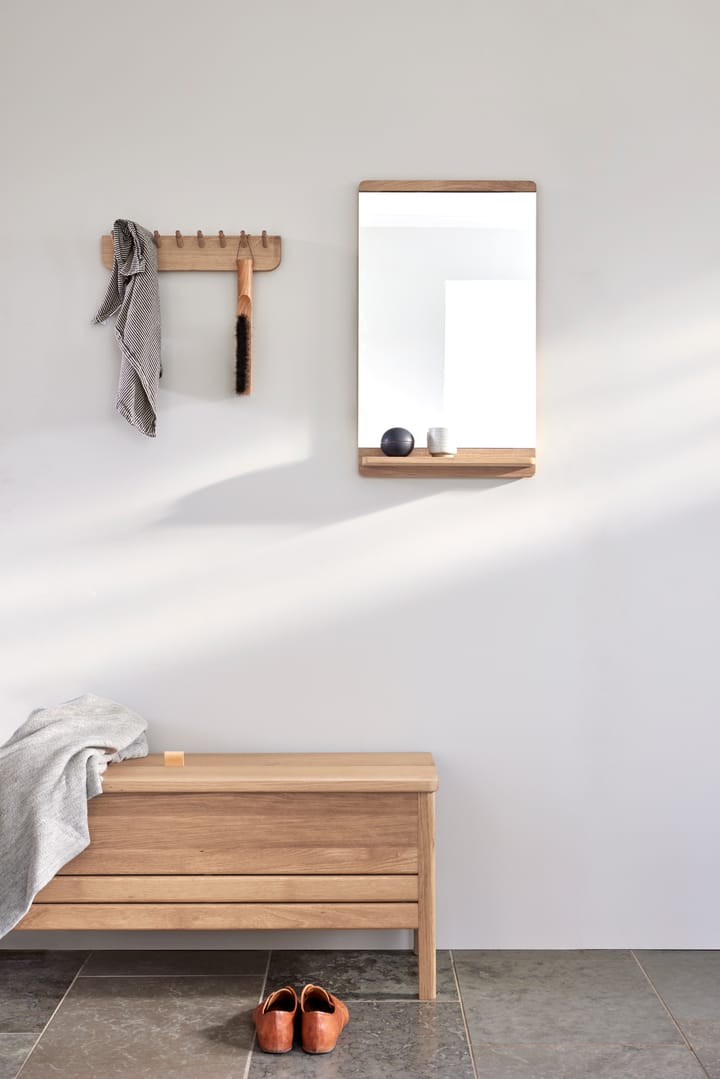 Miroir mural Rim 40x68 cm, Chêne blanc Form & Refine
