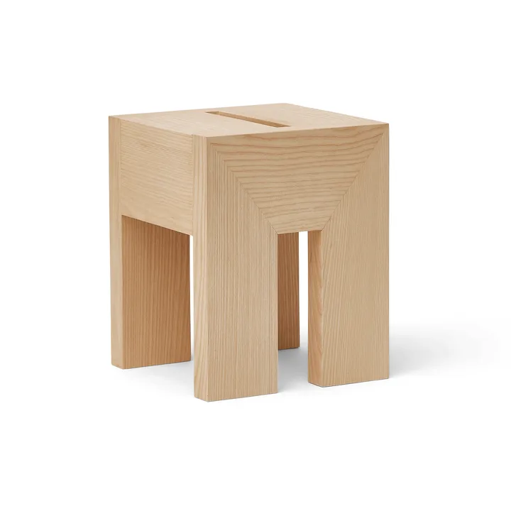 Monolith table d’appoint - Frêne, 29x29x36 cm - Form & Refine