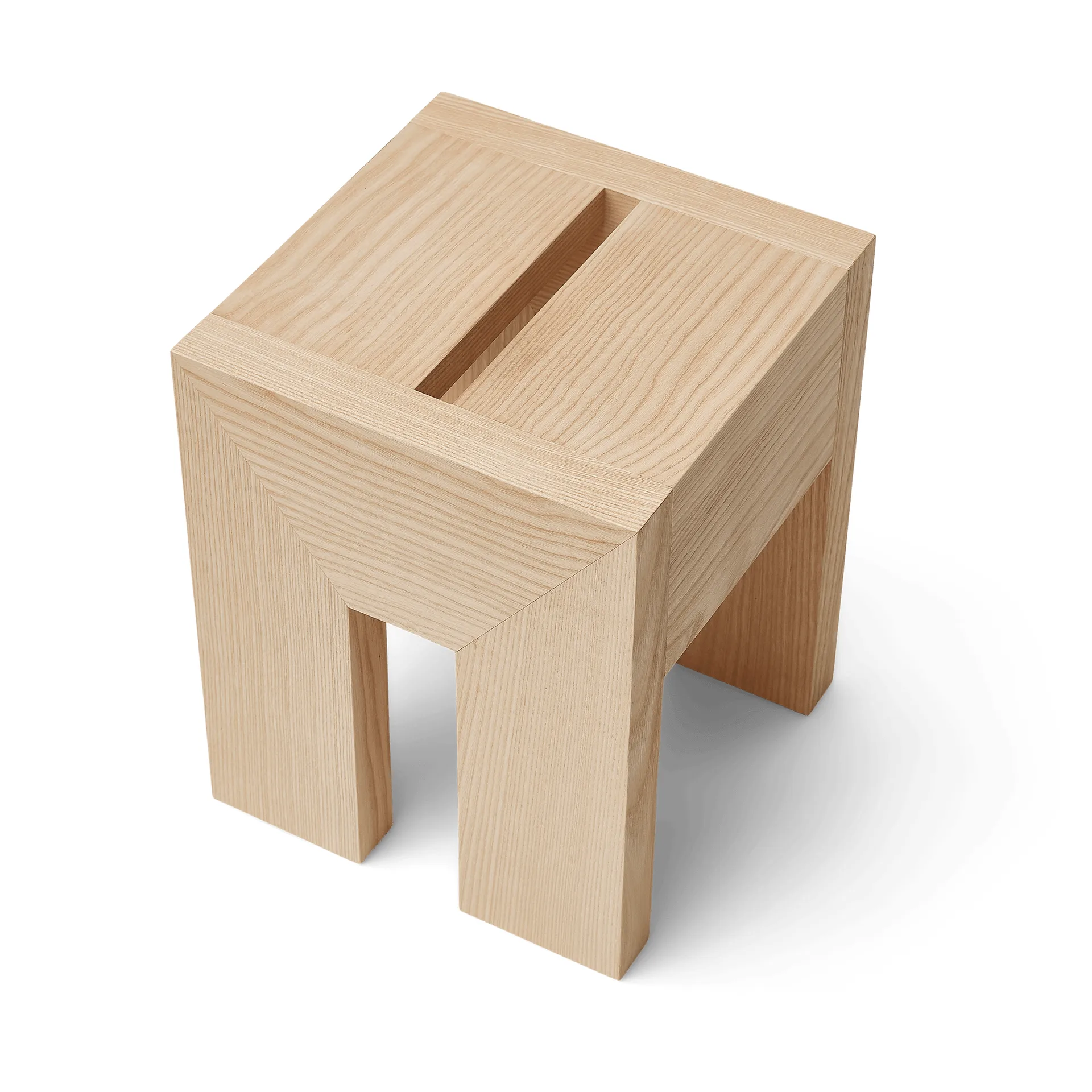 Monolith table d’appoint, Frêne, 29x29x36 cm Form & Refine