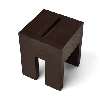 Monolith table d’appoint - Frêne brun foncé, 29x29x36 cm - Form & Refine