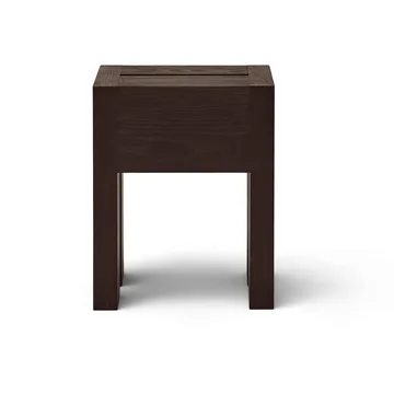 Monolith table d’appoint - Frêne brun foncé, 29x29x36 cm - Form & Refine