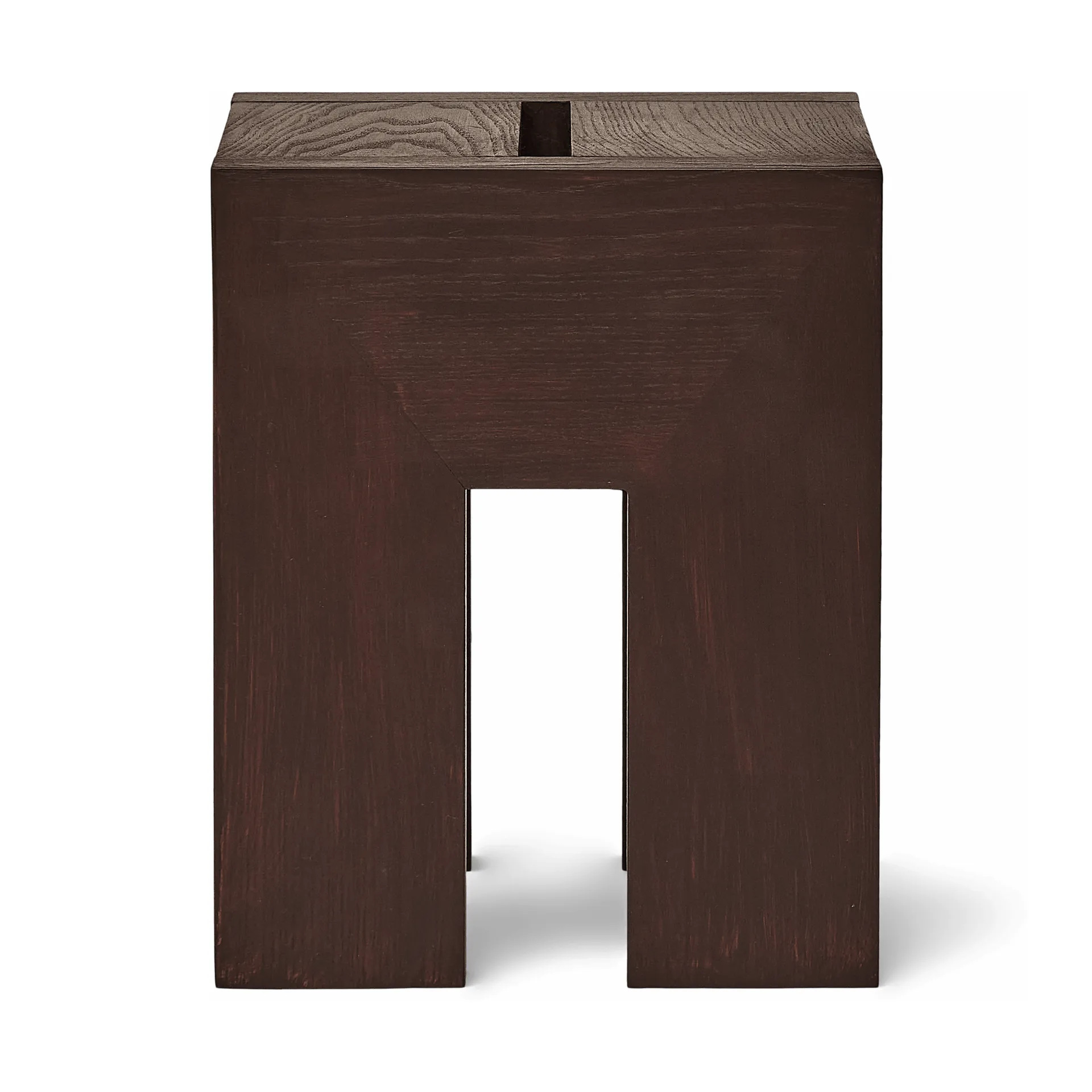 Monolith table d’appoint, Frêne brun foncé, 29x29x36 cm Form & Refine