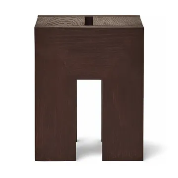 Monolith table d’appoint - Frêne brun foncé, 29x29x36 cm - Form & Refine